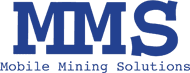 A blue and green logo for the mining school.